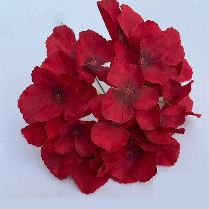 Hortensia Artificial Pequeña Rama Flor de Seda