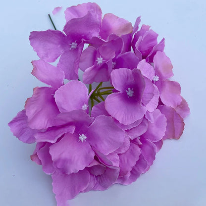 Hortensia Artificial Pequeña Rama Flor de Seda