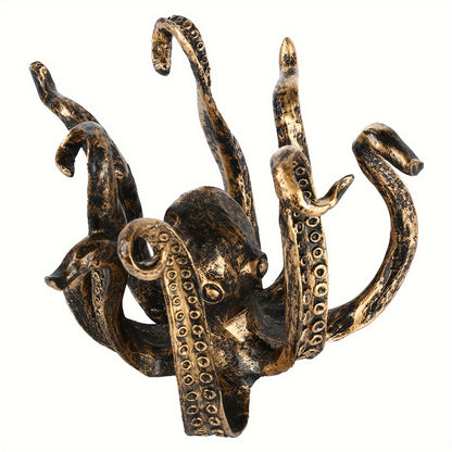 Divertido pulpo porta tazas de hierro fundido