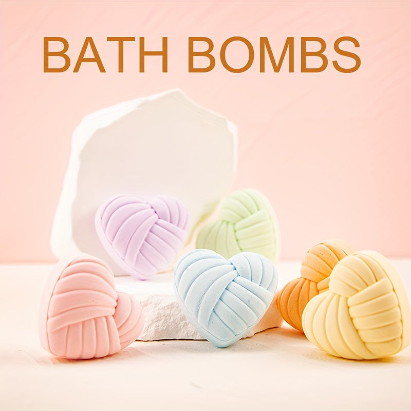 Bombas de baño en forma de corazón