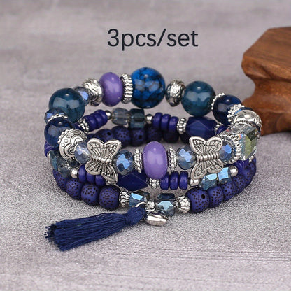 Elegante Pulsera bohemia 3 piezas