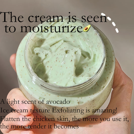 Exfoliante corporal hidratante de aguacate y manteca de karité - para todo tipo de piel