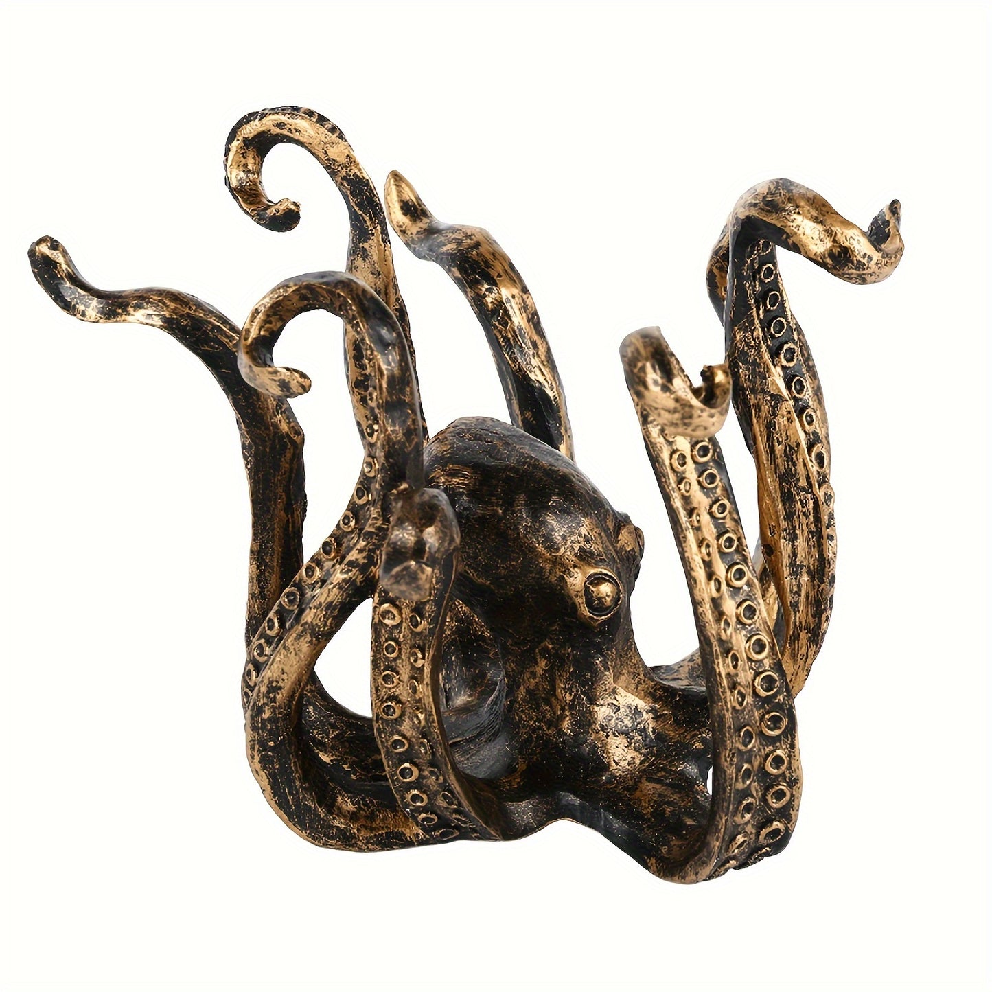 Divertido pulpo porta tazas de hierro fundido