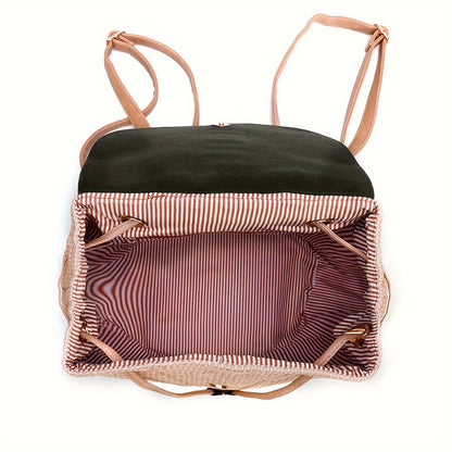 Mochila minimalista de borlas de estilo casual