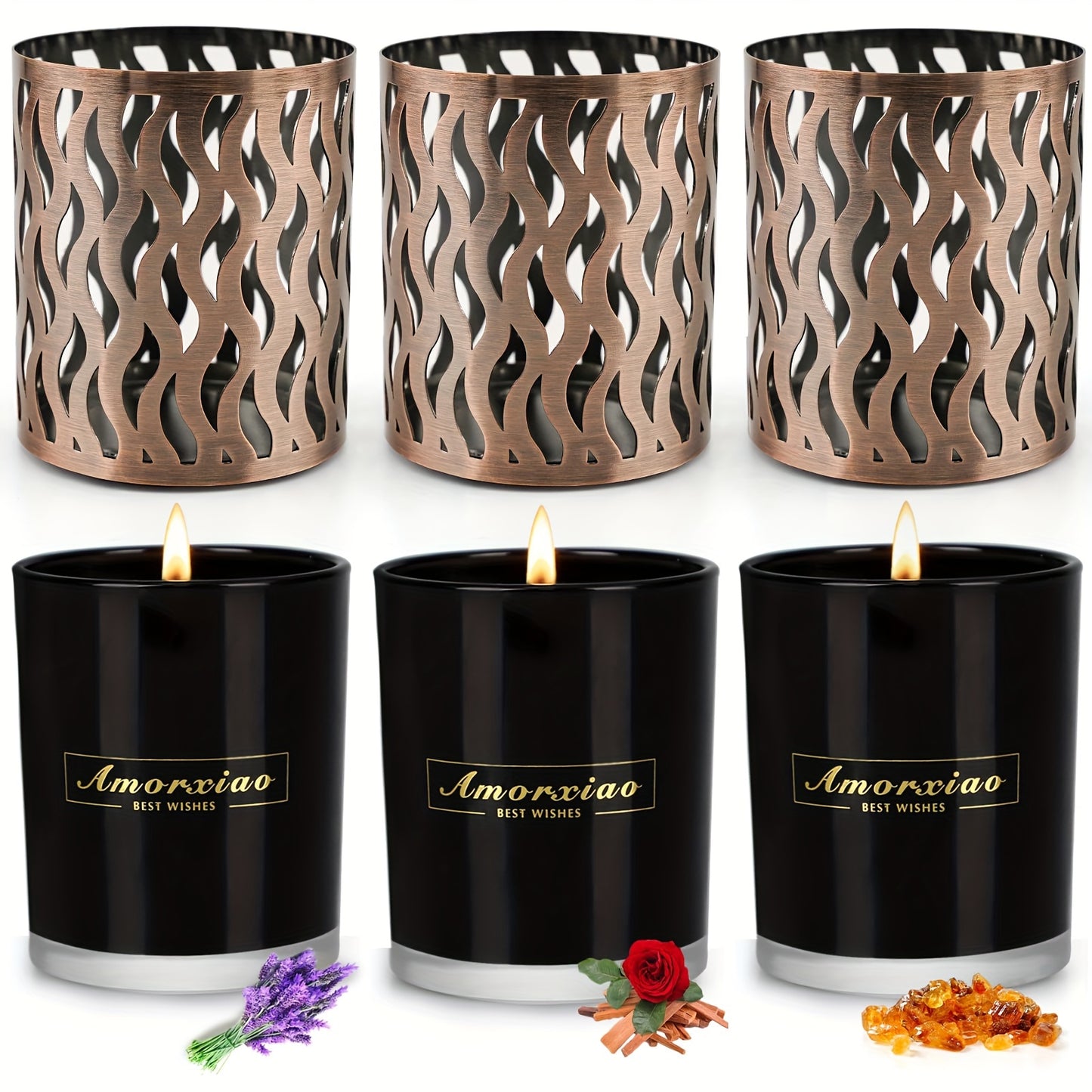 120-hour black soy candles