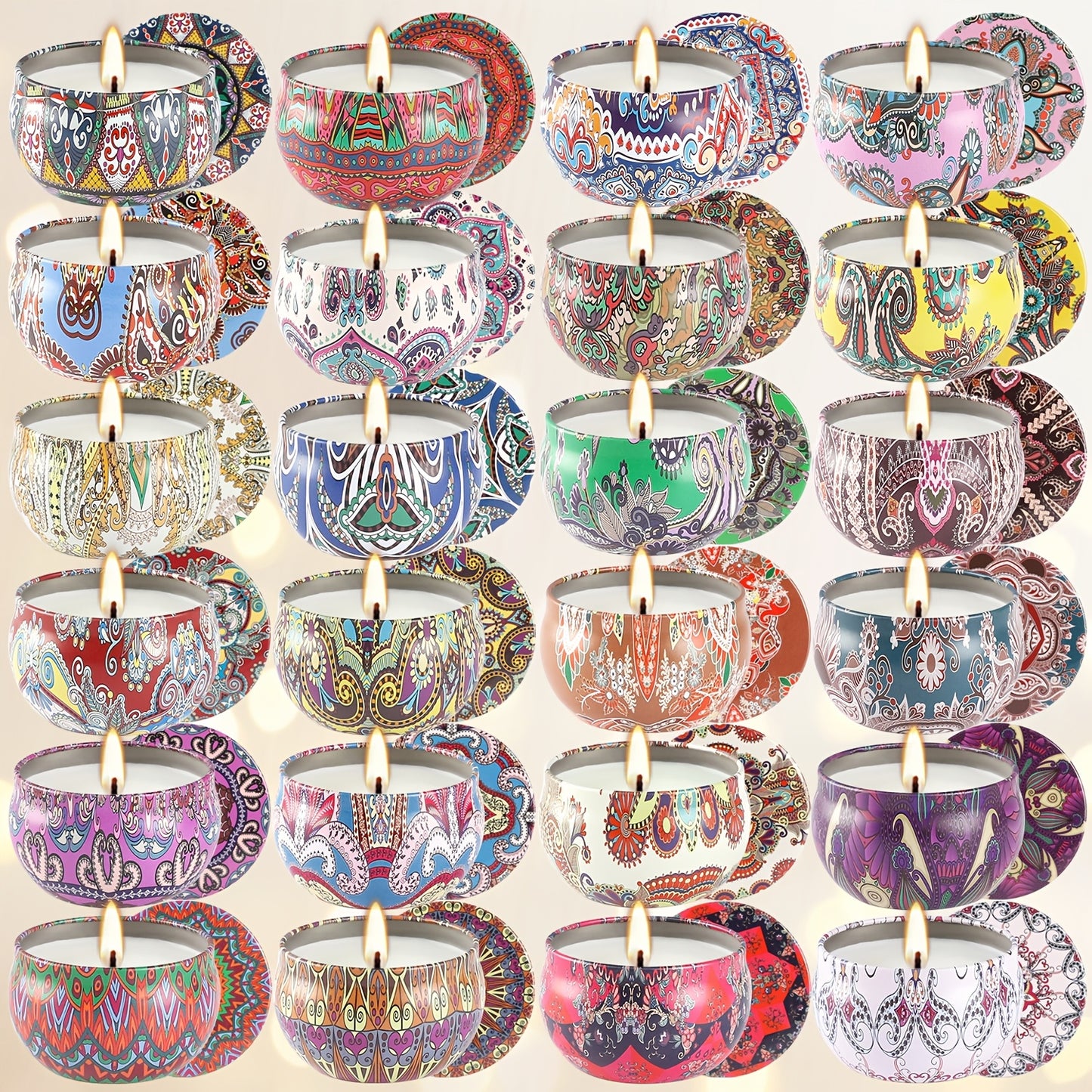 Divertido set 24 velas perfumadas
