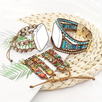 Boho Stone Watch Wristband Compatible with Apple Watch