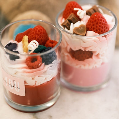 Velas perfumadas diseñadas a mano