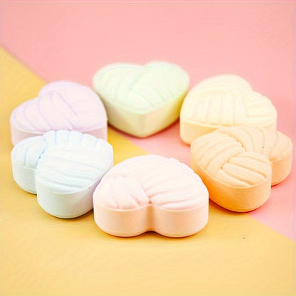Bombas de baño en forma de corazón