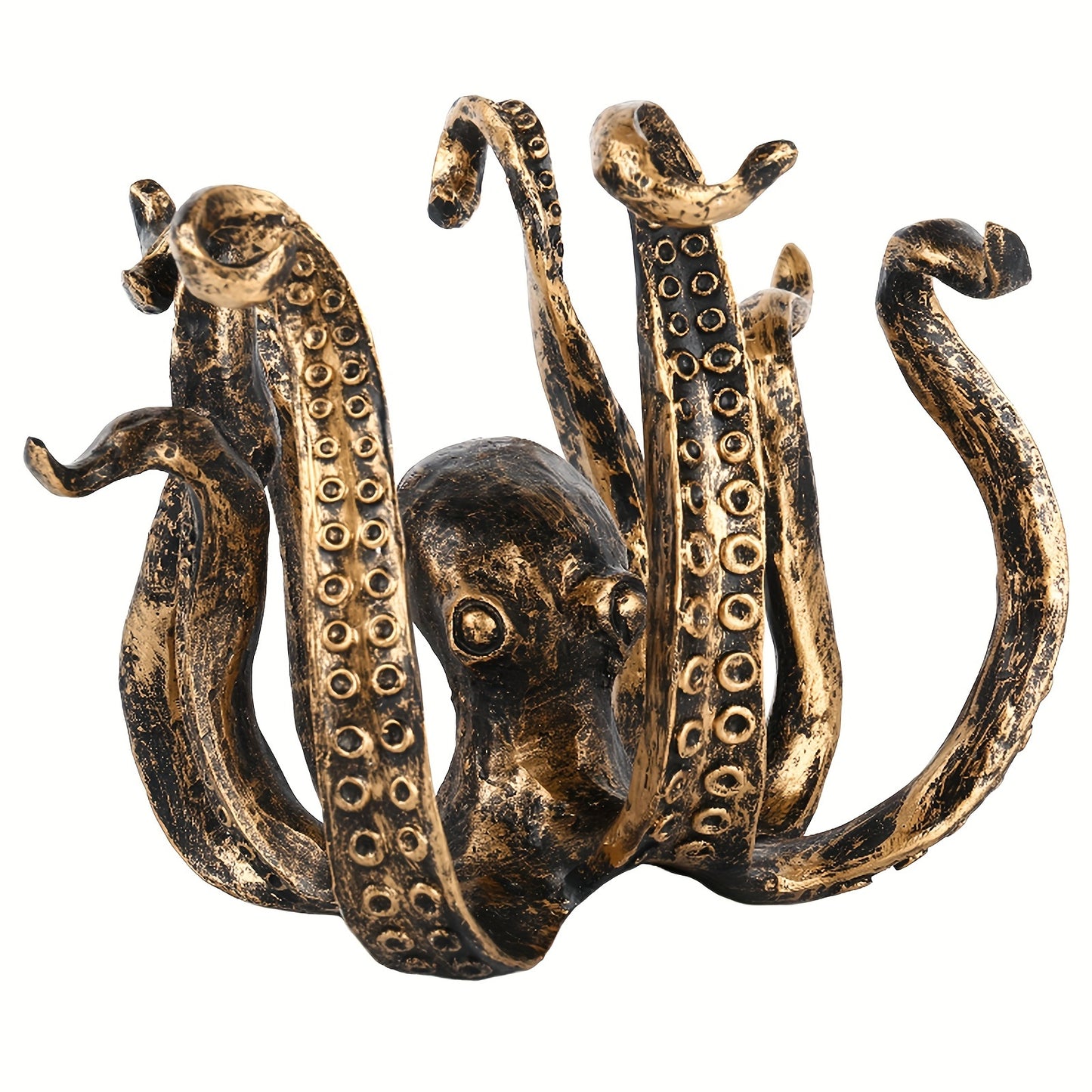 Divertido pulpo porta tazas de hierro fundido