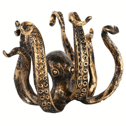 Divertido pulpo porta tazas de hierro fundido