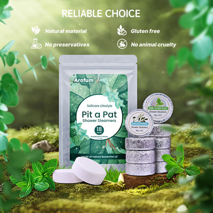 Paquete de 18 bombas de baño de eucalipto y menta