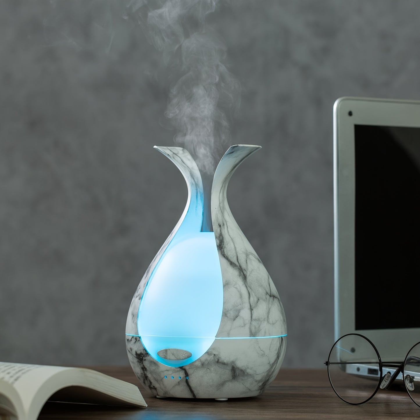 Difusor de aroma de aceites esenciales de 200 ml de capacidad con luces LED de 7 colores