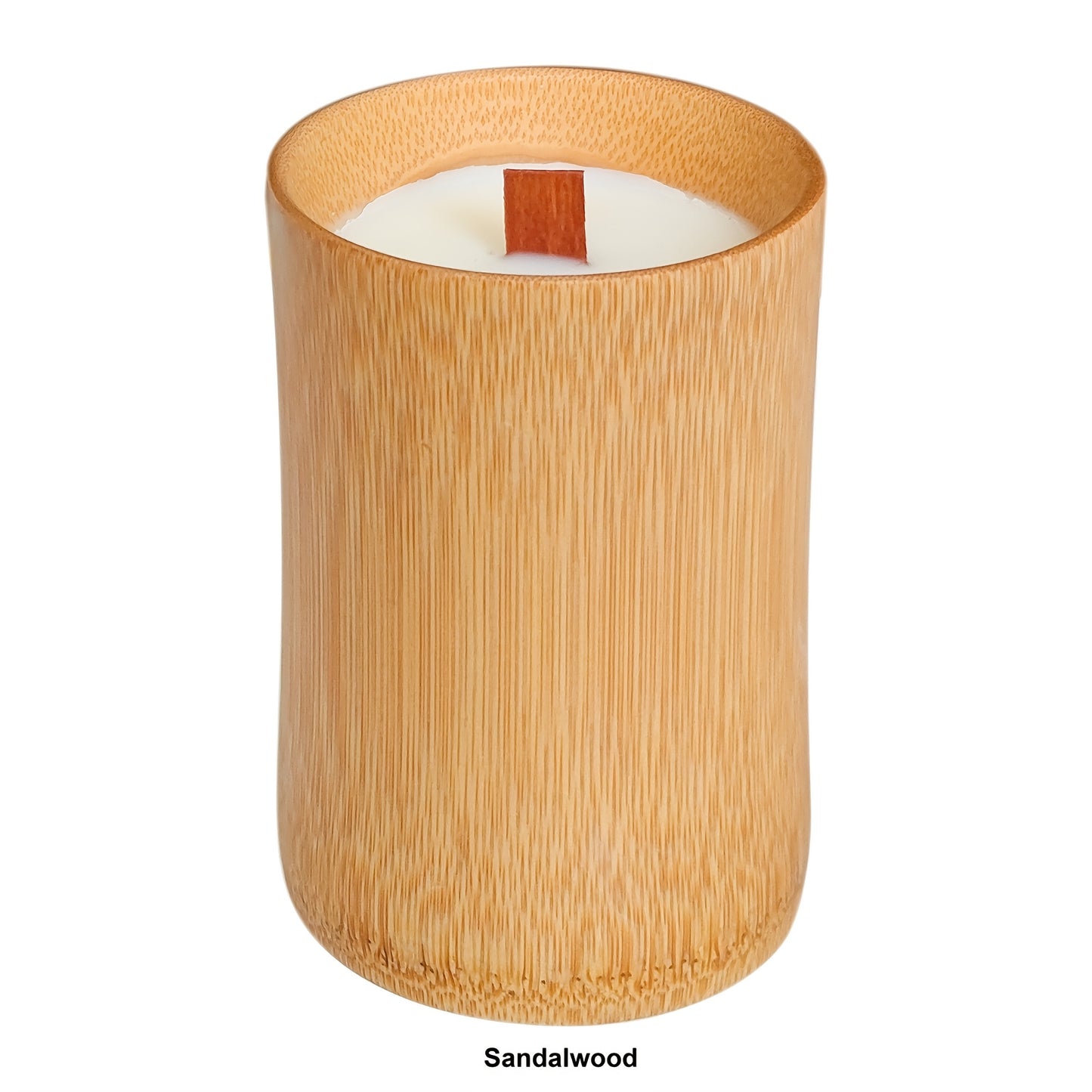 Velas perfumadas de tarro de bambú carbonizado grandes