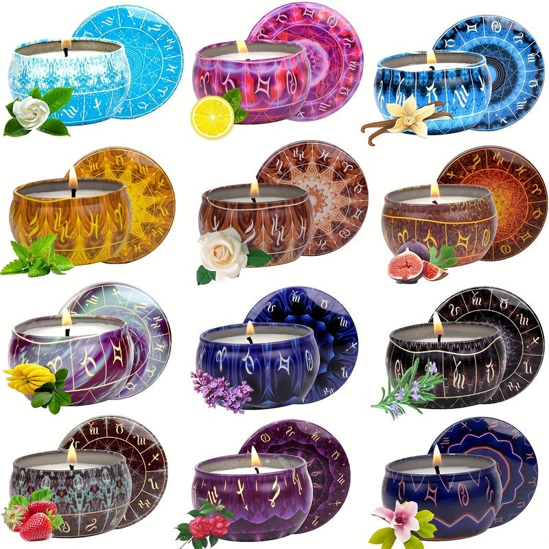 Velas perfumadas de 12 constelaciones, fragancia fuerte