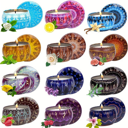 Velas perfumadas de 12 constelaciones, fragancia fuerte