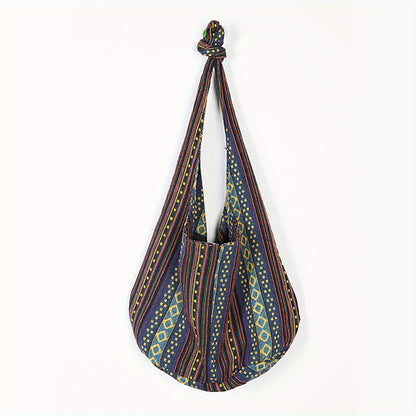 Bolso bandolera vintage de gran capacidad - Elegante de estilo bohemio con correa ajustable, múltiples bolsillos y construcción duradera