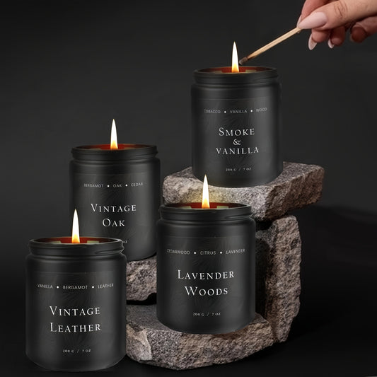 Juego de 4 paquetes de velas perfumadas